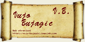 Vujo Bujagić vizit kartica